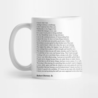 Robert Downey Jr. Quotes Mug